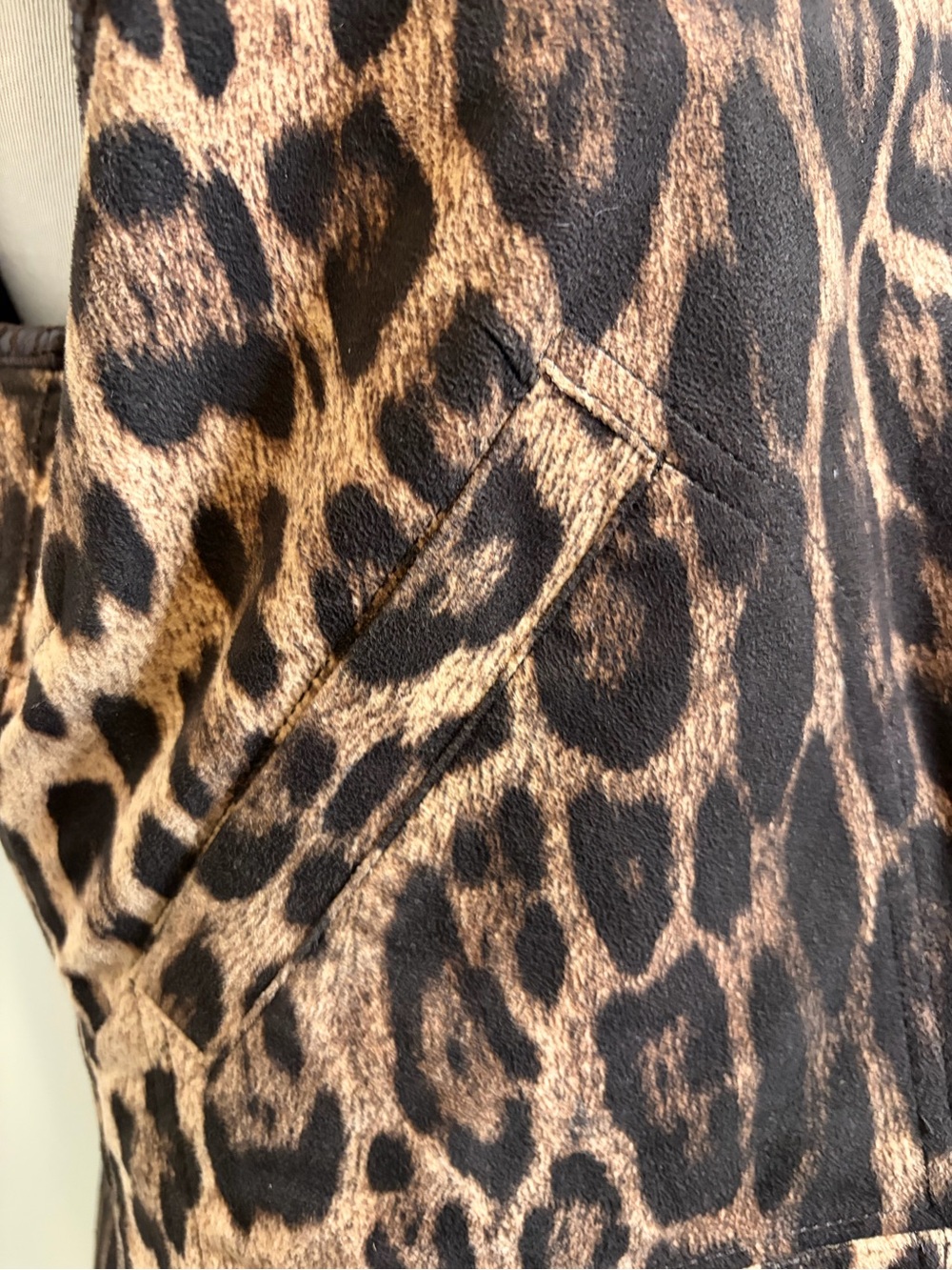 SPANNER Leopard Print & Brown Reversible Utility Vest 100% Cotton SIZE MEDIUM - Picture 5 of 13